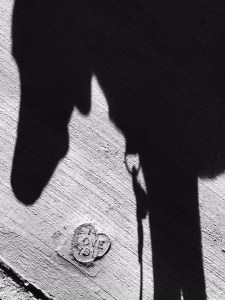 One of my running partners and some sidewalk love.